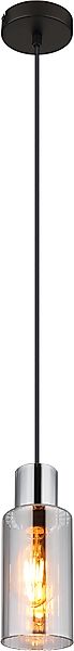 GLOBO LIGHTING Hängeleuchte »LIDARIA« E27 1 Stk. Hängelampe schwarz Glas ra günstig online kaufen