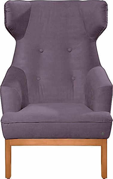 TOM TAILOR HOME Ohrensessel "COZY", im Retrolook, mit Kedernaht und Knöpfun günstig online kaufen