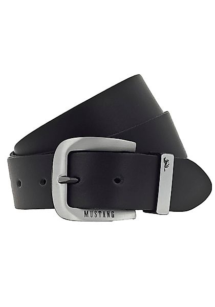 MUSTANG Ledergürtel Dornschließe aus geschwärztem Silber, günstig online kaufen