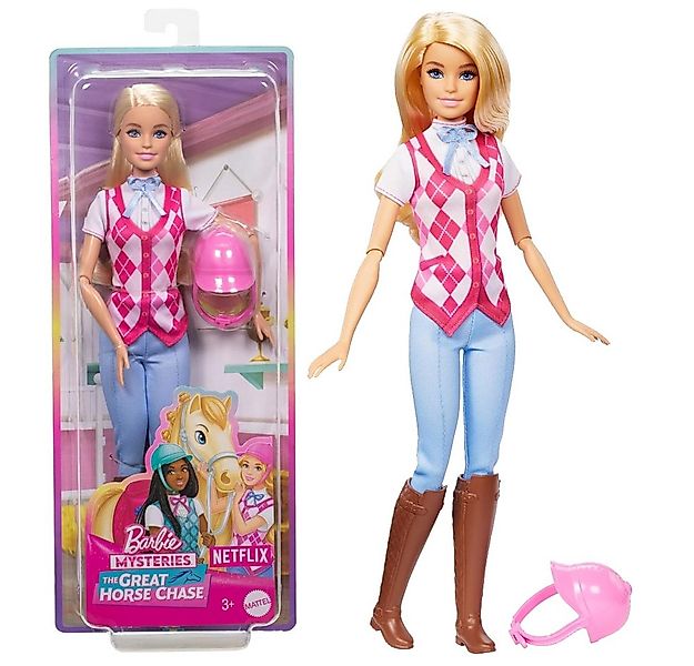 Barbie Anziehpuppe Reiterin Malibu Barbie Mattel HXJ38 Puppen Spiel-Set & Z günstig online kaufen