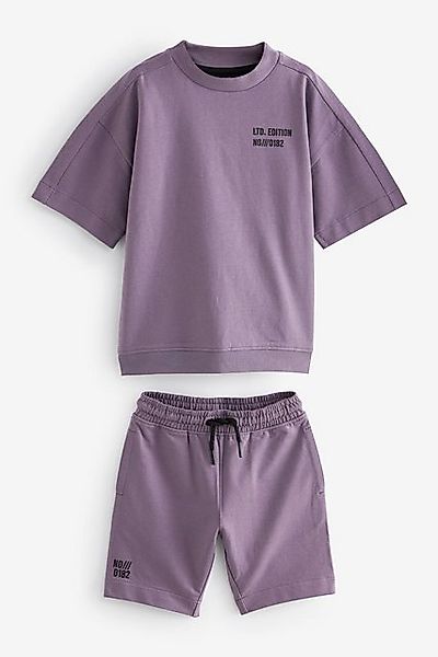 Next T-Shirt & Shorts Mittelschweres Set aus Pullover und Shorts (2-tlg) günstig online kaufen