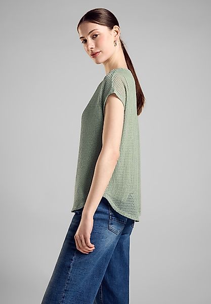 STREET ONE 2-in-1-Shirt mit Mesh Struktur günstig online kaufen