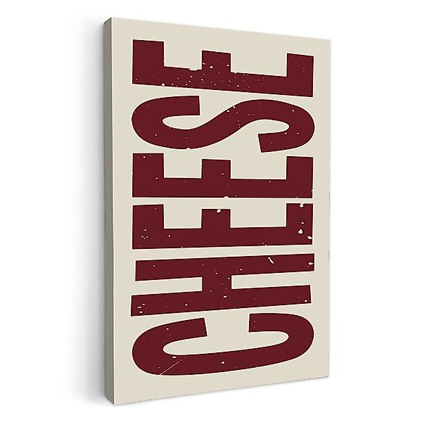 OneMillionCanvasses® Leinwandbild Vintage - Rot - günstig online kaufen