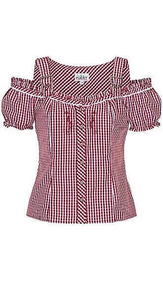 Nübler Dirndlbluse Miederbluse Herta in Rot günstig online kaufen