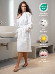 SIEGENTHAL Morgenmantel SIEGENTHAL® Damen Bademantel Waffelpique günstig online kaufen