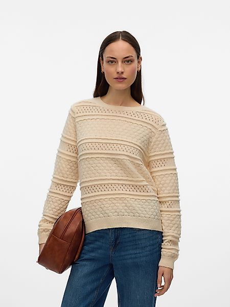 Vero Moda Strickpullover VMLEO LS O-NECK günstig online kaufen