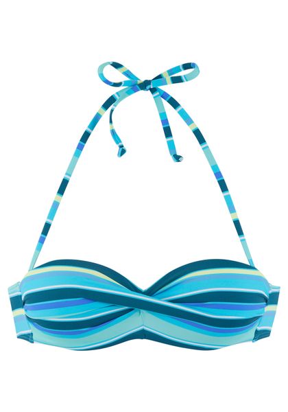 s.Oliver Bügel-Bandeau-Bikini-Top "Fun" im trendigen Streifen-Design günstig online kaufen