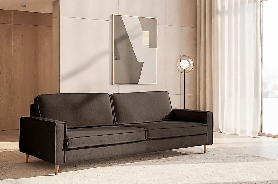 Home affaire 3-Sitzer "Pinto Skandi,Maxi-Ausführung, 236 cm, Chenille, Stru günstig online kaufen