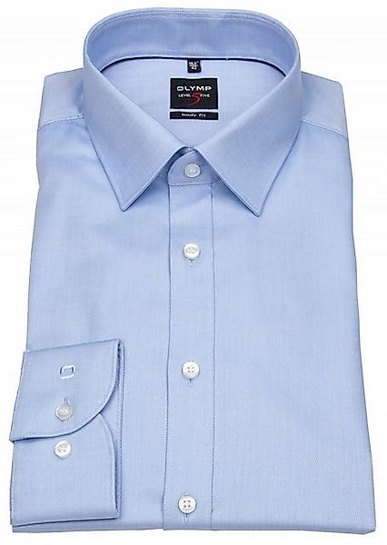 OLYMP Level Five Hemd Hellblau Twill Extra Lange Ärmel - Größe 42 günstig online kaufen