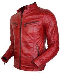 MDM Bikerjacke Herren Lamm Nappa Lederjacke günstig online kaufen