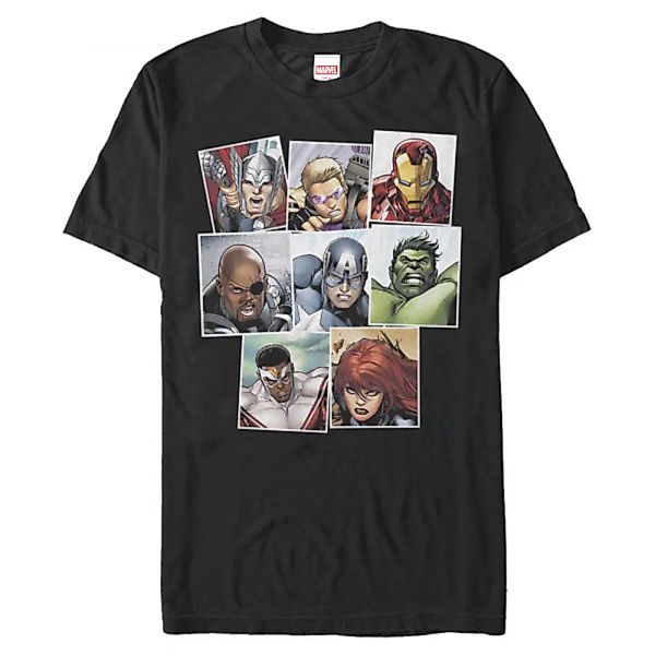 Marvel - Avengers - Gruppe Squares - Männer T-Shirt günstig online kaufen