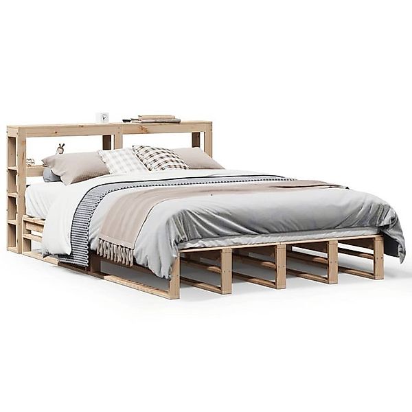 vidaXL Bettgestell Massivholzbett ohne Matratze 120x200 cm Kiefernholz Bett günstig online kaufen