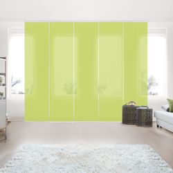 Bilderdepot24 Schiebegardine modern Flächenvorhang blickdicht Frühlingsgrün günstig online kaufen