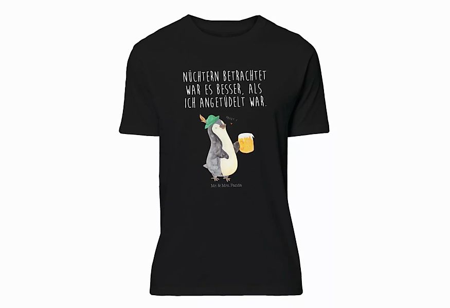 Mr. & Mrs. Panda T-Shirt Pinguin Bier - Schwarz - Geschenk, Frauen, Oktober günstig online kaufen