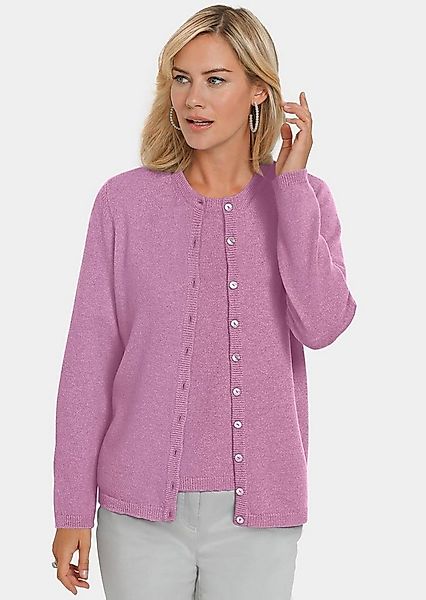 GOLDNER Strickjacke Kurzgröße: Kaschmirstrickjacke mit Rundhals günstig online kaufen