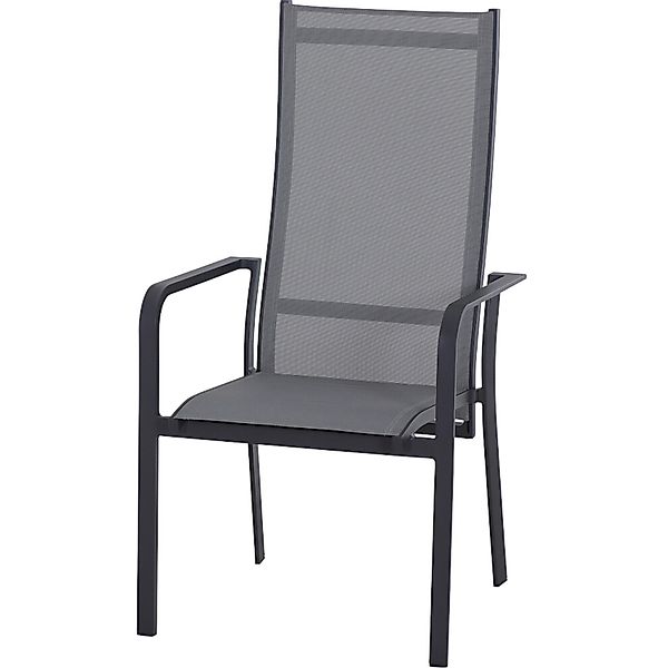 Siena Garden Sessel Carlton Dining Move 63 cm x 60 cm x 113 cm Dunkelgrau günstig online kaufen