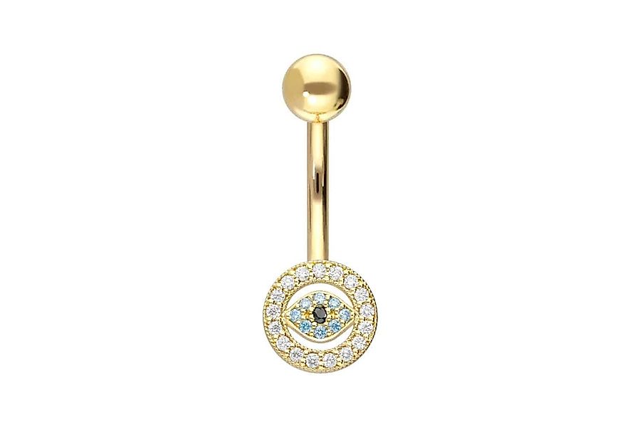 PIERCINGLINE Bauchnabelpiercing 14/18 Karat Gold Bananabell günstig online kaufen