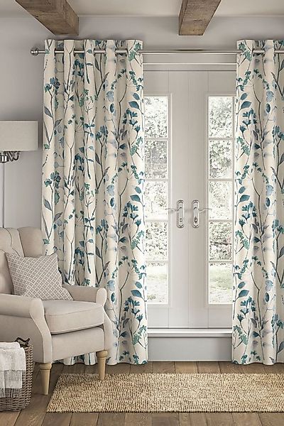 Next Vorhang Isla Geblümte Vorhänge (2 St) günstig online kaufen