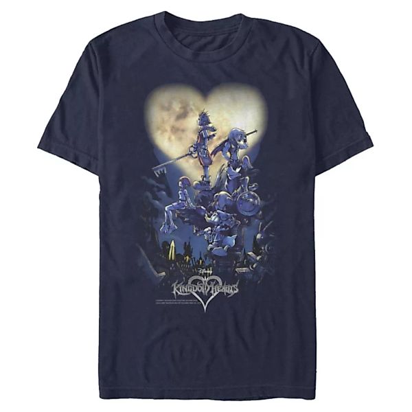 Disney - Kingdom Hearts - Gruppe Poster Logo - Männer T-Shirt günstig online kaufen