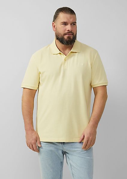 s.Oliver Kurzarmshirt Poloshirt aus Baumwollpiqué Stickerei günstig online kaufen