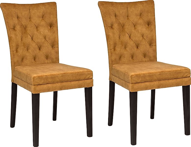 Home affaire 4-Fußstuhl »Colorado« (Set) 2 Stk. Samtvelours Beine aus Buche günstig online kaufen