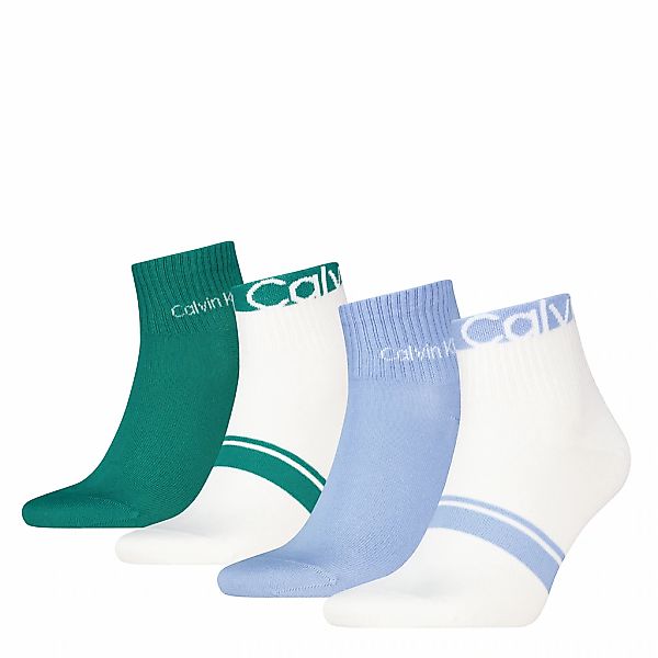 Calvin Klein Kurzsocken "CK MEN QUARTER 4P LOGO STRIPE ECOM" 4 Paar günstig online kaufen