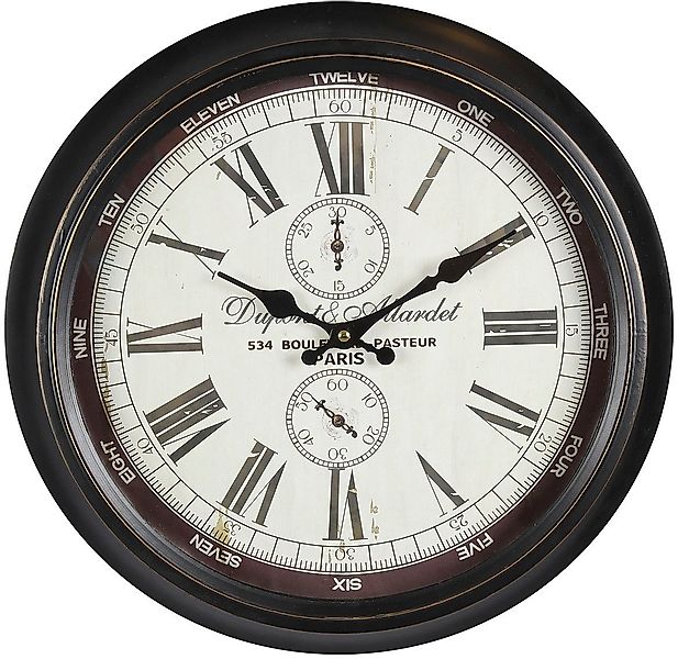 Ambiente Haus Wanduhr Dupont Wanduhr aus Metall 40cm günstig online kaufen