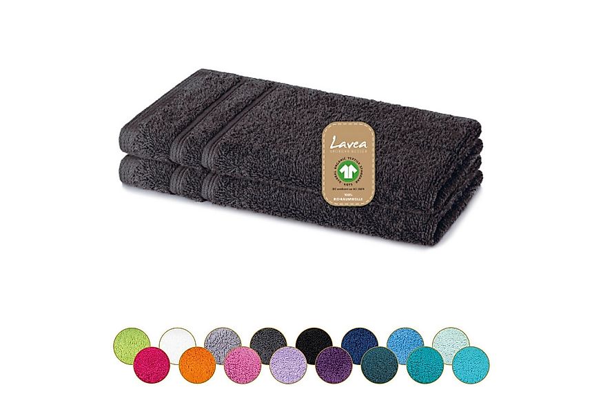 Lavea Gästehandtuch Bali Gästetücher 30x50 cm, Weiches Bio-Baumwollfrottee günstig online kaufen