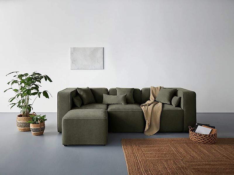 Home affaire 3-Sitzer "Sundstrup L-Form" Modulserie, individuelle Zusammens günstig online kaufen