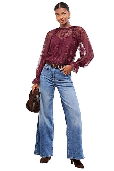 LIPSY Spitzenbluse Lipsy Spitzenbluse mit ausgestelltem Ärmel Regular (1-tl günstig online kaufen