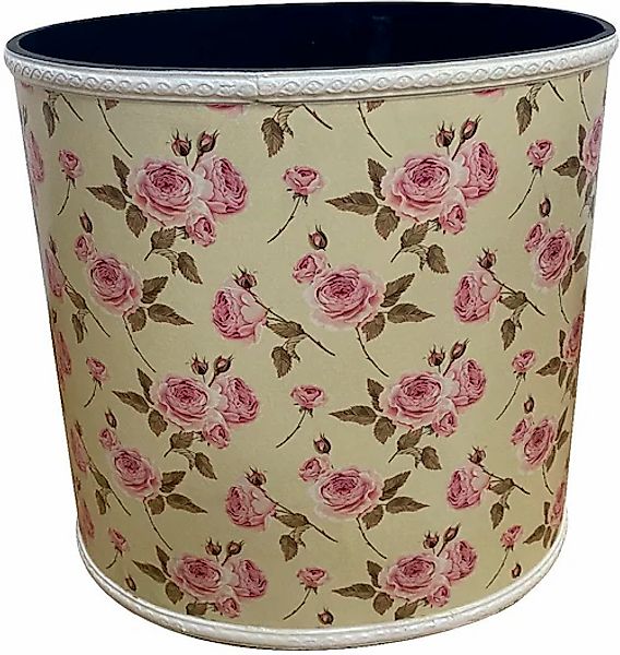 Ambiente Haus Übertopf »Rosen Papierkorb 30cm«, (1 St.) günstig online kaufen