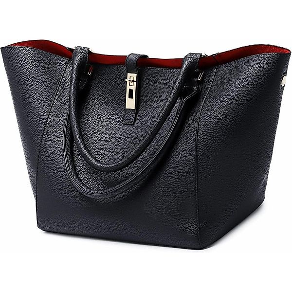 LuxusKollektion Henkeltasche Damen PU Leder Groß günstig online kaufen