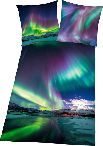 Herding Young Collection Bettwäsche Polarlichter Bettwäsche günstig online kaufen