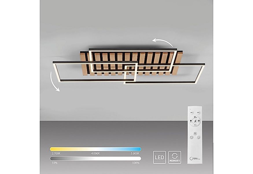 my home Deckenleuchte Unnestad Akustikpaneele, CCT - über Fernbedienung, Di günstig online kaufen