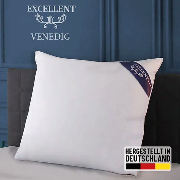 Excellent Kopfkissen »Venedig«, Füllung: weiße neue Gänsedaunen, Klasse I, günstig online kaufen