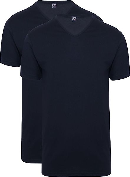 Alan Red Extra Lang T-Shirts Vermont Dunkelblau (2er-Pack) - Größe S günstig online kaufen