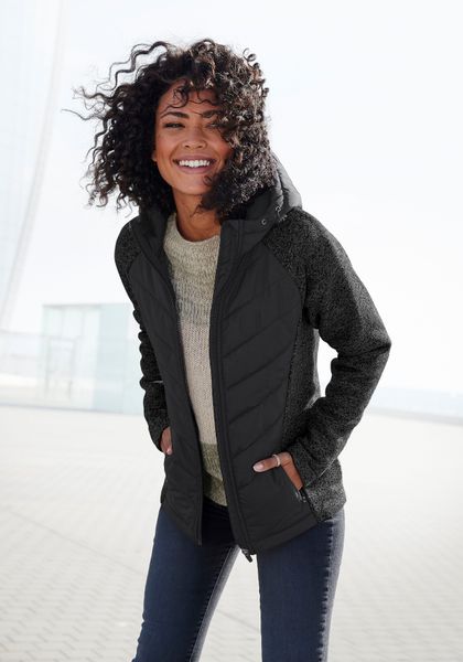 Vivance Steppjacke mit Strickfleece-Ärmeln günstig online kaufen