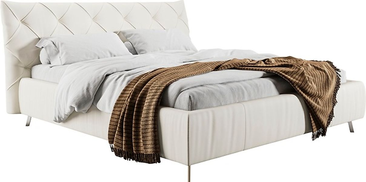 Places of Style Polsterbett »Elloree in 4 Breiten bis 200cm, auch in Leder« günstig online kaufen
