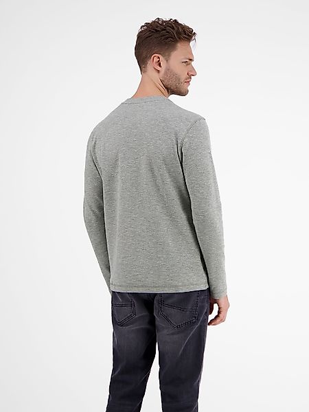 LERROS Langarmshirt "LERROS Serafino in Strukturqualität" günstig online kaufen