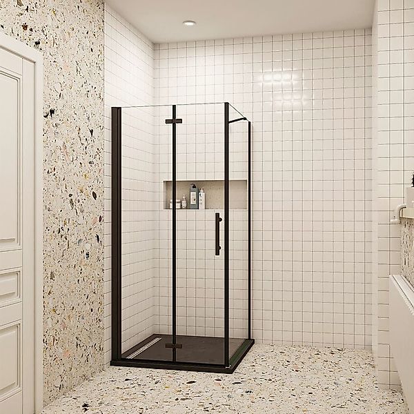duschspa Eckdusche 195cm ESG Eckeinstieg Duschkabine günstig online kaufen
