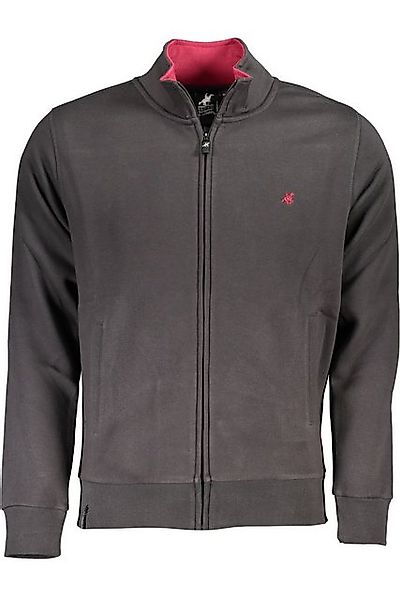 U.S. GRAND POLO Sweatshirt Grau Herren Langarm-Sweatshirt mit Reißverschlus günstig online kaufen
