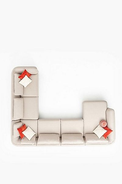 Xlmoebel Ecksofa Wohnzimmer Ecksofa mit Stoffbezug - Möbel für gemütliche S günstig online kaufen