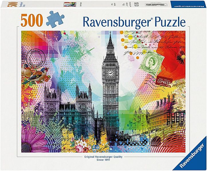 Ravensburger Puzzle Grüße aus London, 500 Puzzleteile, Made in Germany günstig online kaufen