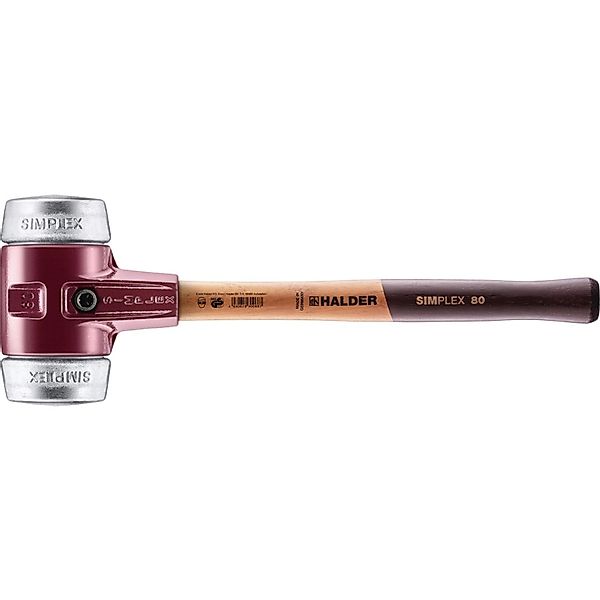 Halder Simplex Schonhammer Ø 80 mm Weichmetall mit Tempergussgehäuse günstig online kaufen