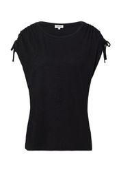 s.Oliver Kurzarmshirt T-Shirt T-Shirt mit Flammgarnstruktur günstig online kaufen