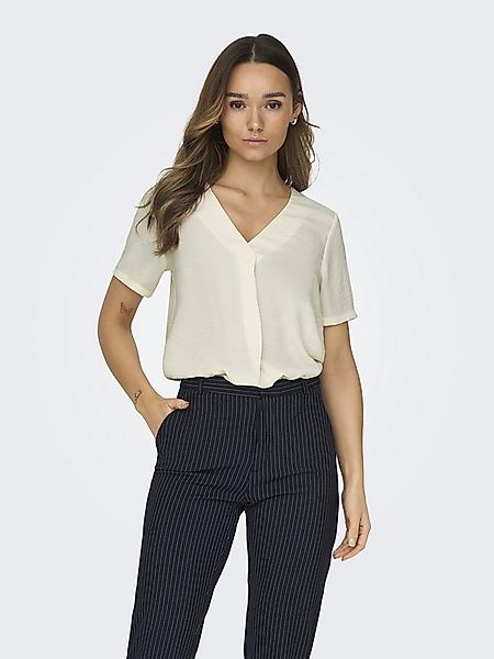 pieces Kurzarmbluse JDYDIVYA LIFE S/S V-NECK TOP WVN DI günstig online kaufen