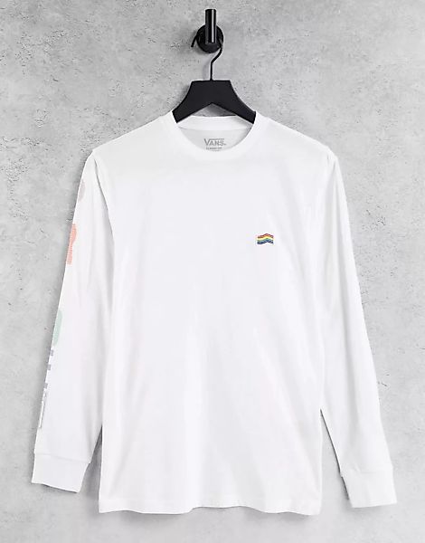 Vans – Pride – T-Shirt in Weiß günstig online kaufen