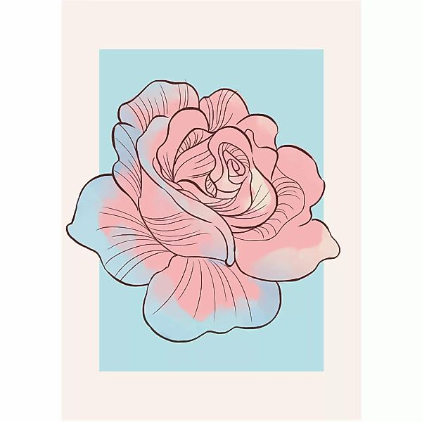 Komar Wandbild Cinderella Rose 50 x 70 cm günstig online kaufen