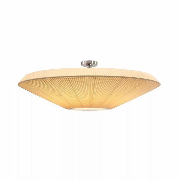 Bover Deckenlampe Siam 120, Höhe 36 cm, nickel/cremefarben günstig online kaufen