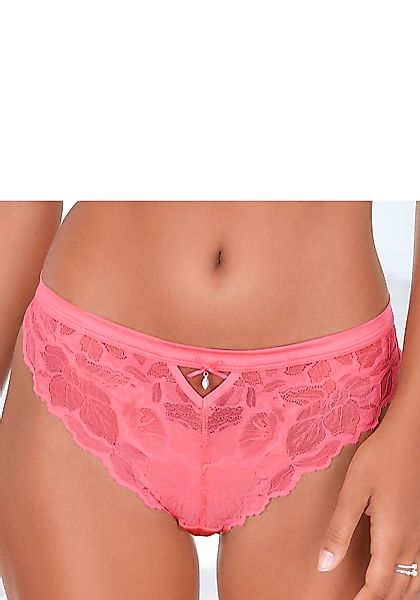 LASCANA Tanga mit edlem Accessoire und feinem Bund aus Satin-Material günstig online kaufen